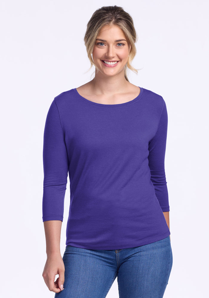 Jenny 3/4 Sleeve Crew Neck