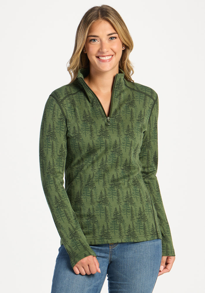 Emi 1/4 Zip - Forest Friends