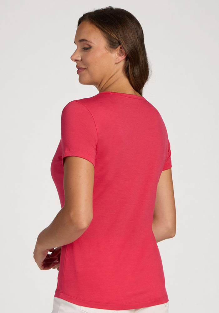 Liza Crew Neck Tee - Berry Ice Pop