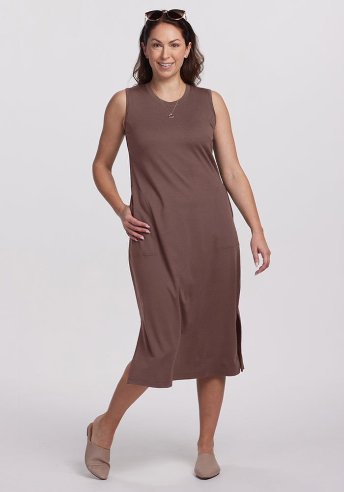 Cassie Dress - Peppercorn