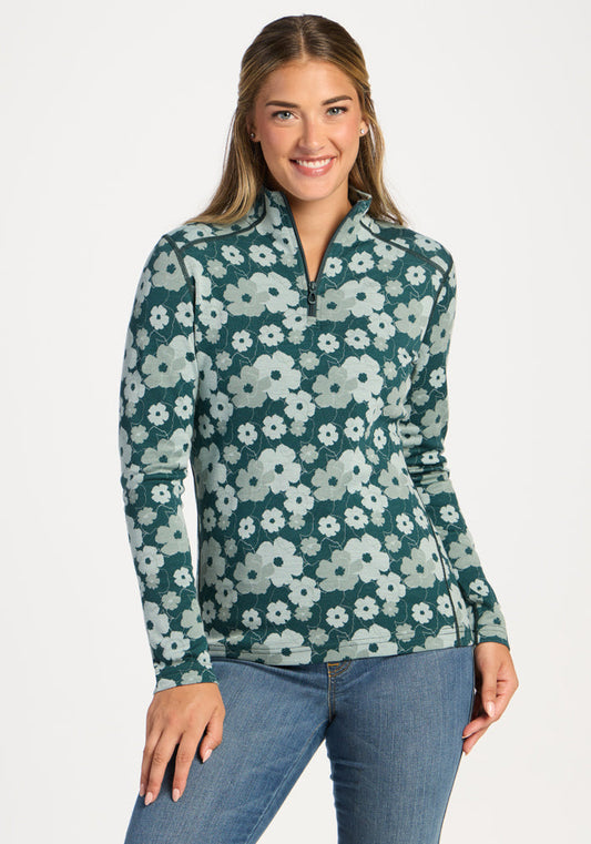 Emi 1/4 Zip - Coastal Wildflower