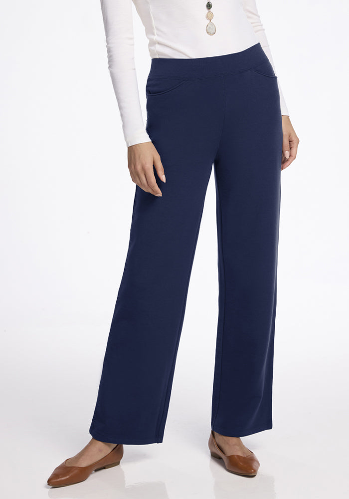 Ellie Wide Leg Pants - Ocean Cavern