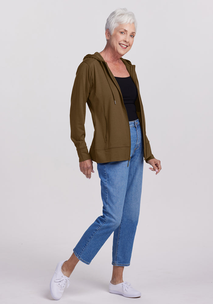 Ryann Hoodie - Olive Leaf