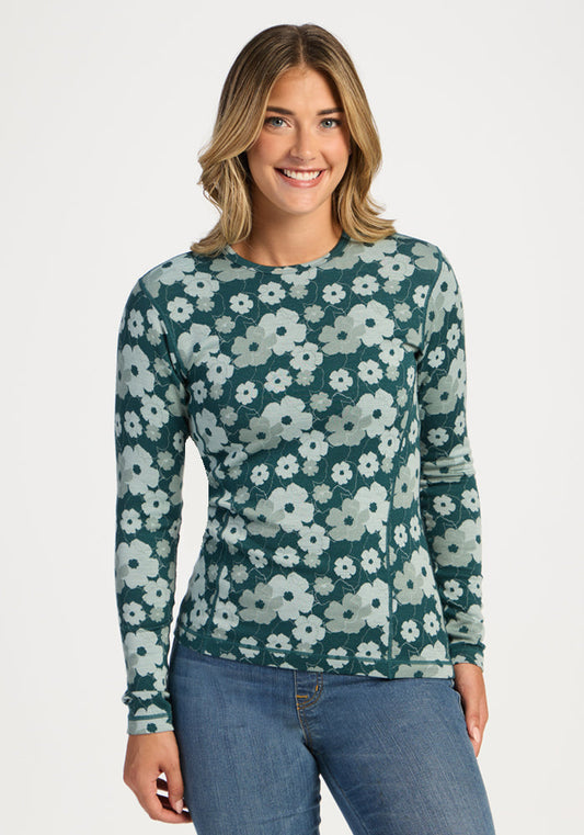 Maddie Baselayer Top - Coastal Wildflower