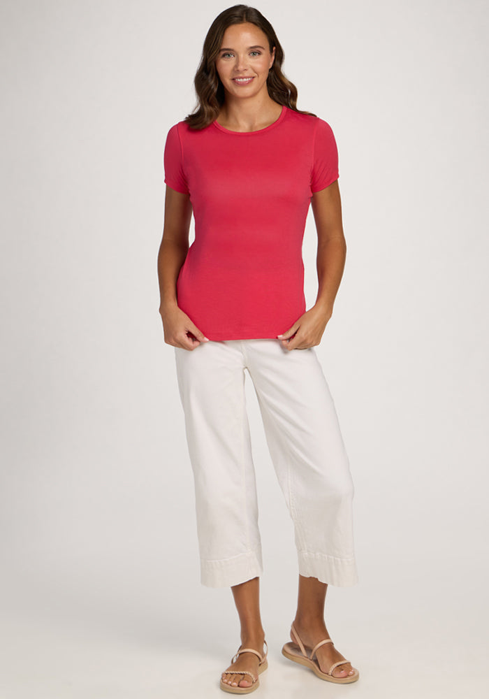 Liza Crew Neck Tee - Berry Ice Pop