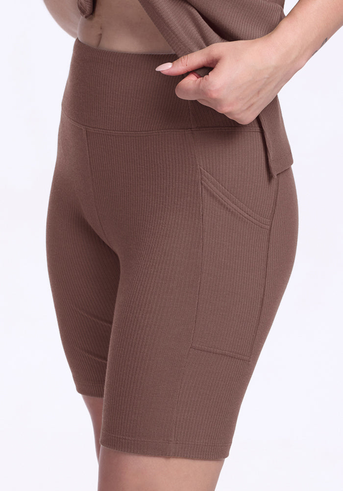 Miley Bike Shorts - Peppercorn