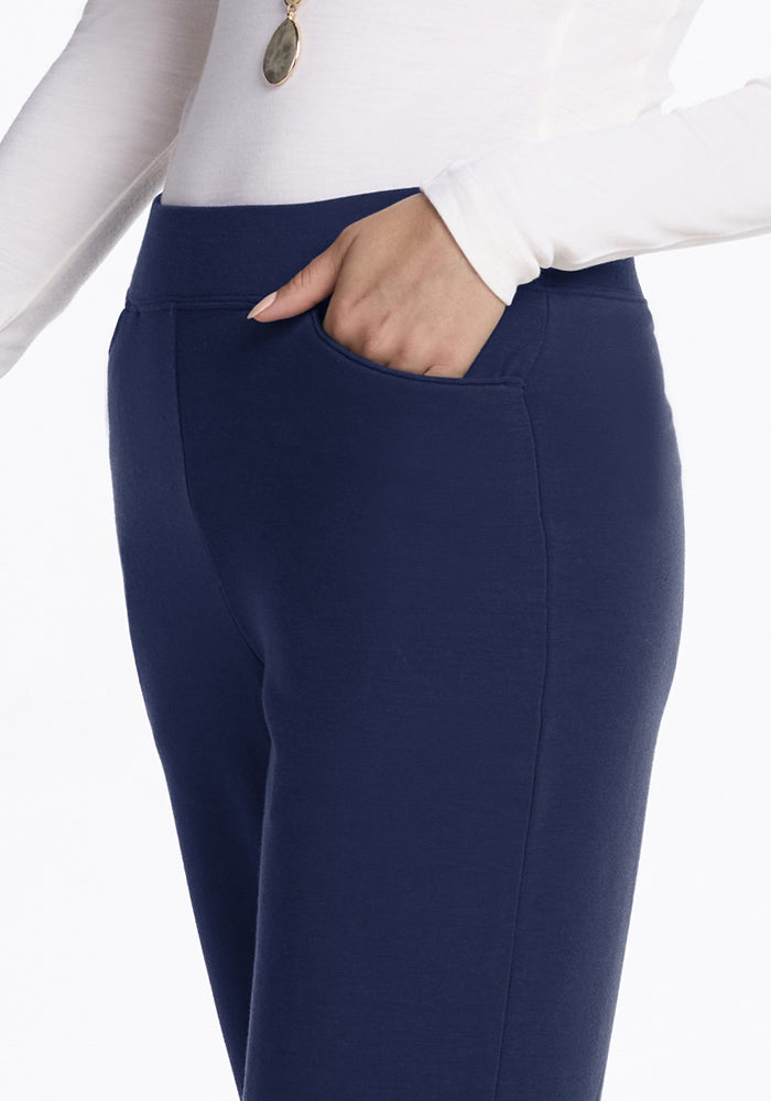 Ellie Wide Leg Pants - Ocean Cavern