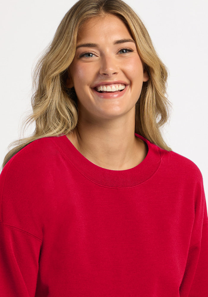 Molly Crewneck - Maraschino Cherry