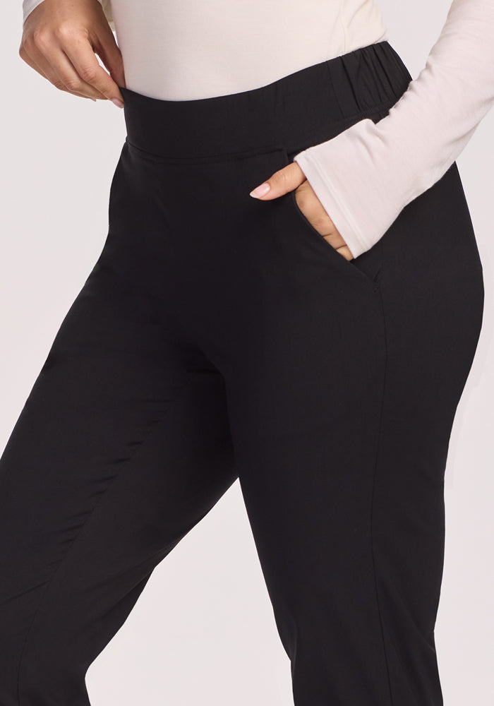 Nicole Petite Ankle Pant - Black