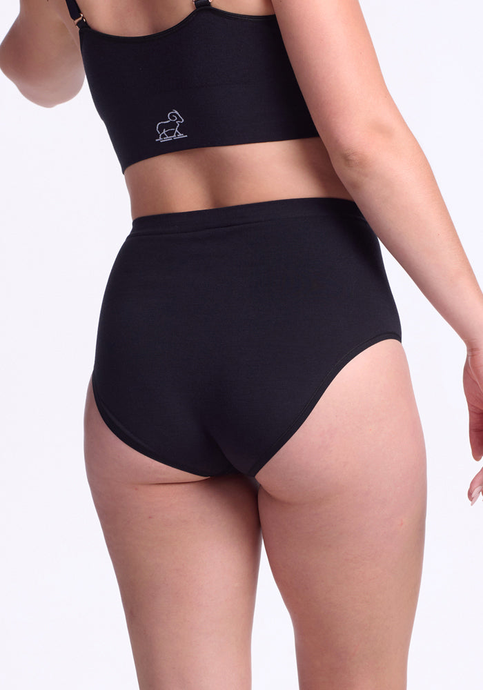 Mabel Full Coverage Underwear - Black