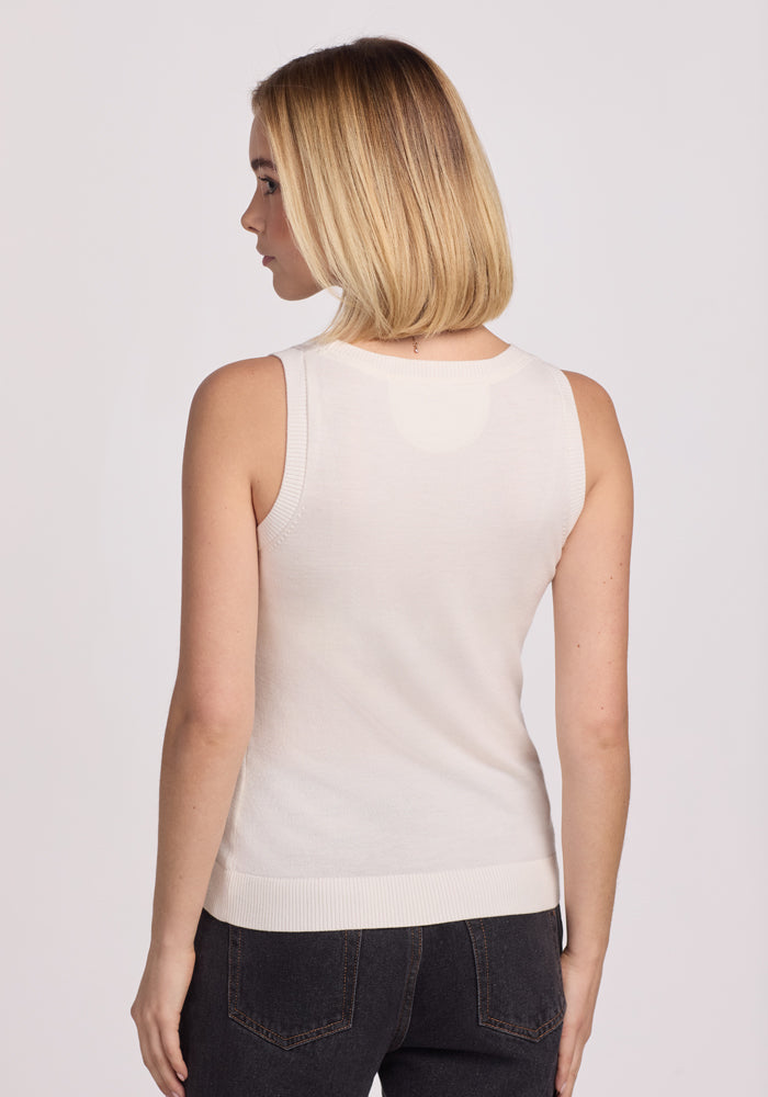 Chessy Tank Top - Dewdrop Pearl