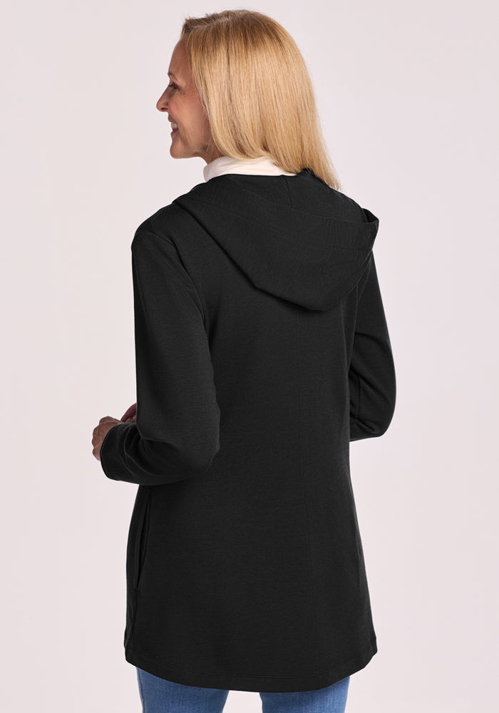 Edna Hooded Cardigan - Black