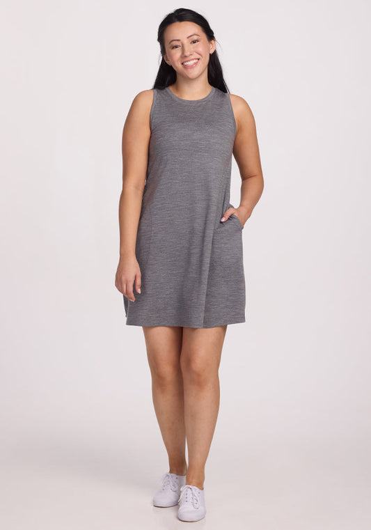 Clara Dress - Graphite Heather