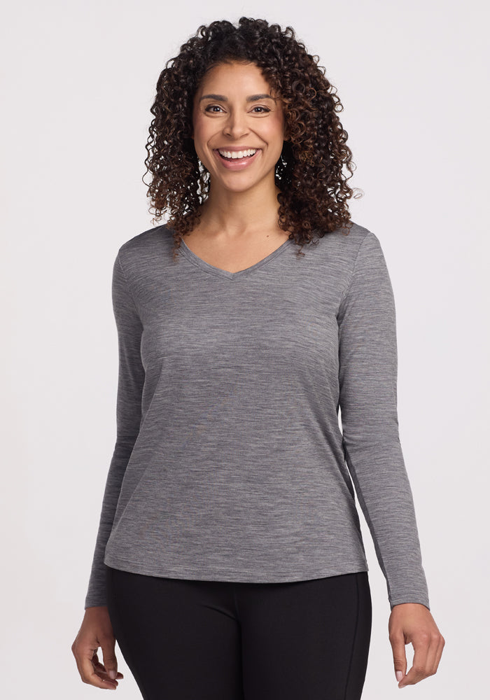 Millie Long Sleeve - Graphite Heather