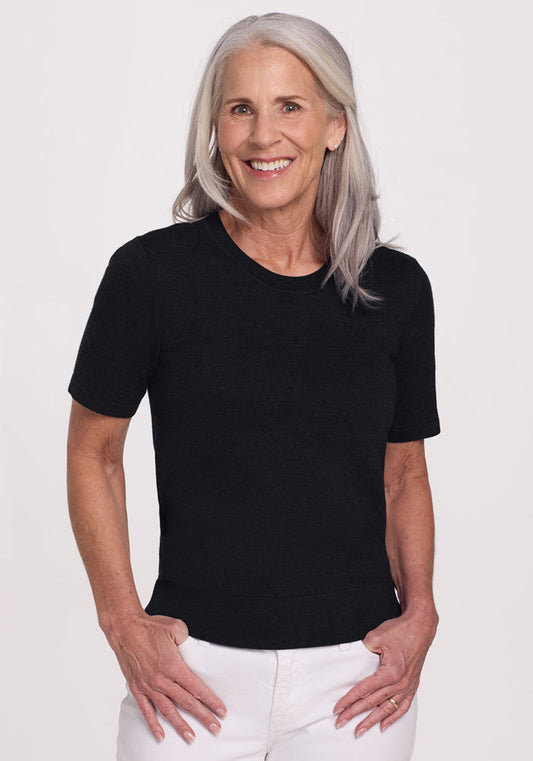 Anna Crew Sweater - Black