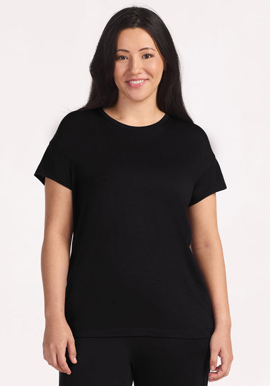Billie Lounge Tee - Black