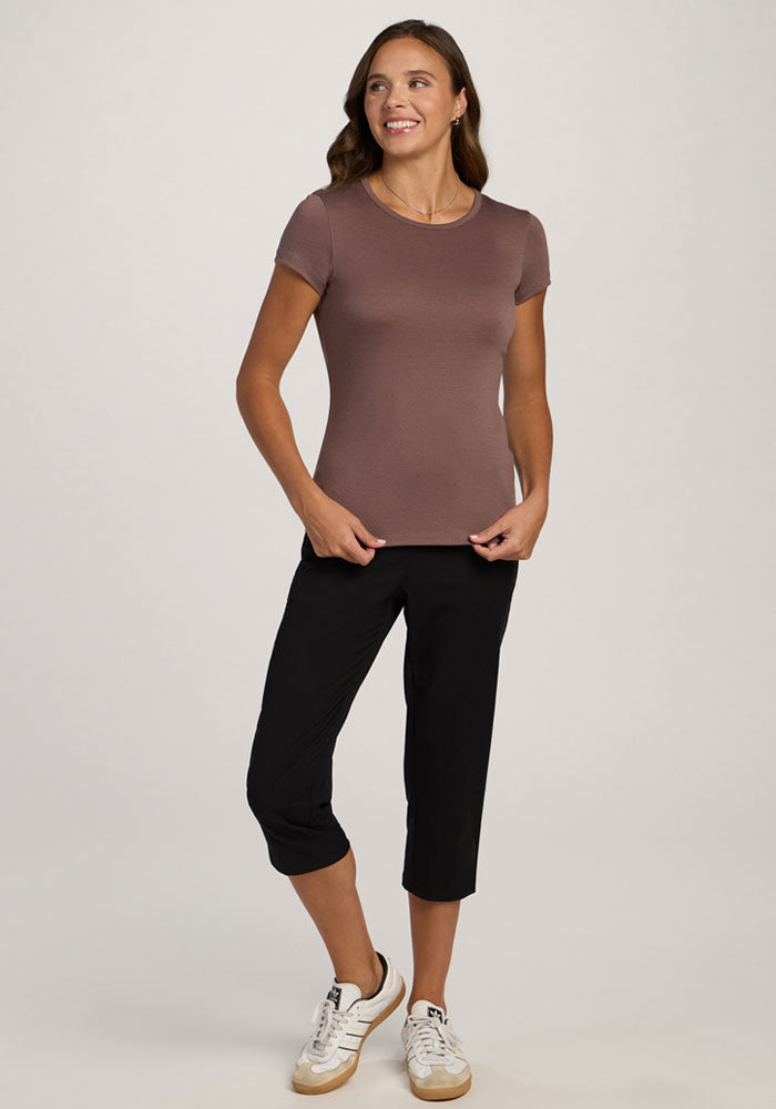 Addie Crew Neck - Peppercorn