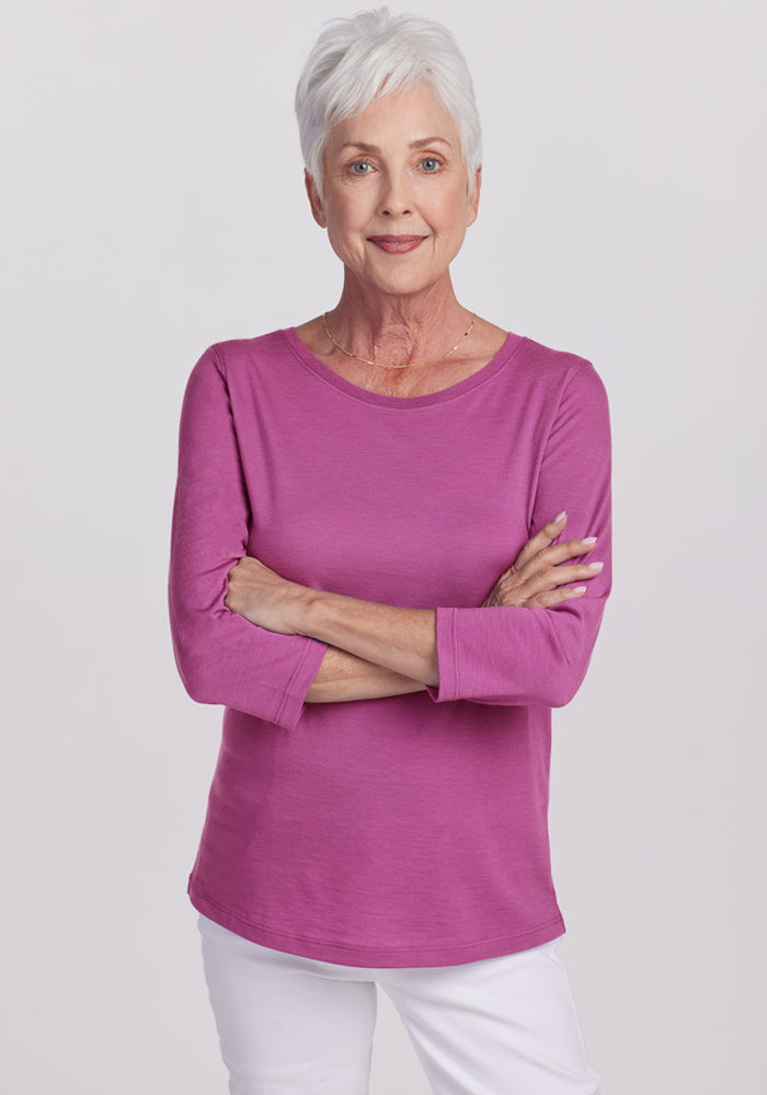 Jenny 3/4 Sleeve Crew Neck
