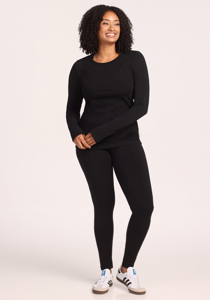 Sadie Baselayer Top - Black