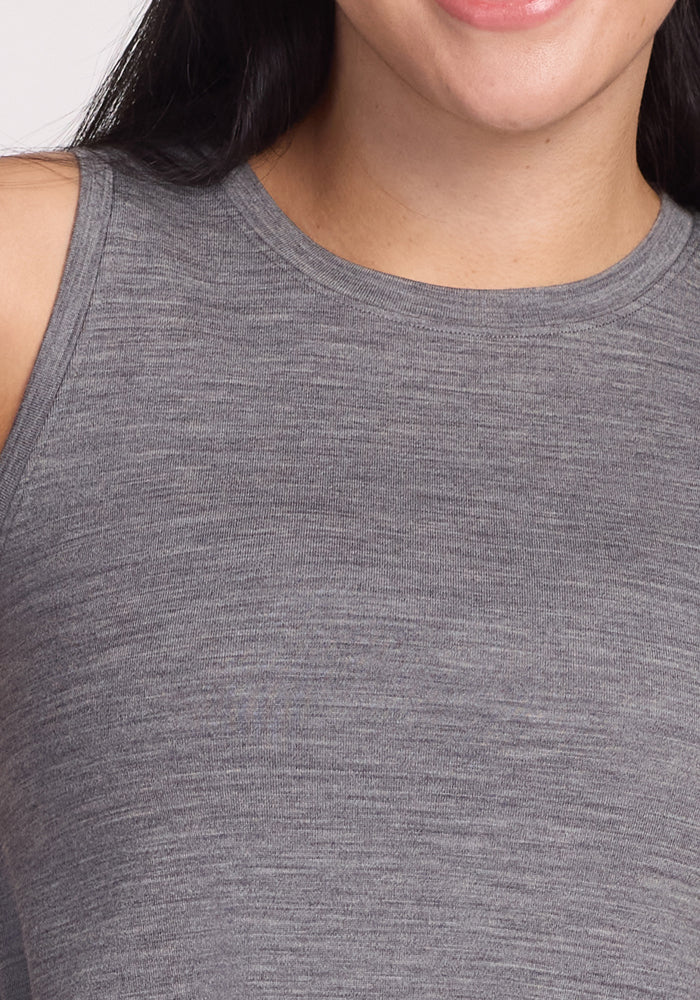 Clara Dress - Graphite Heather