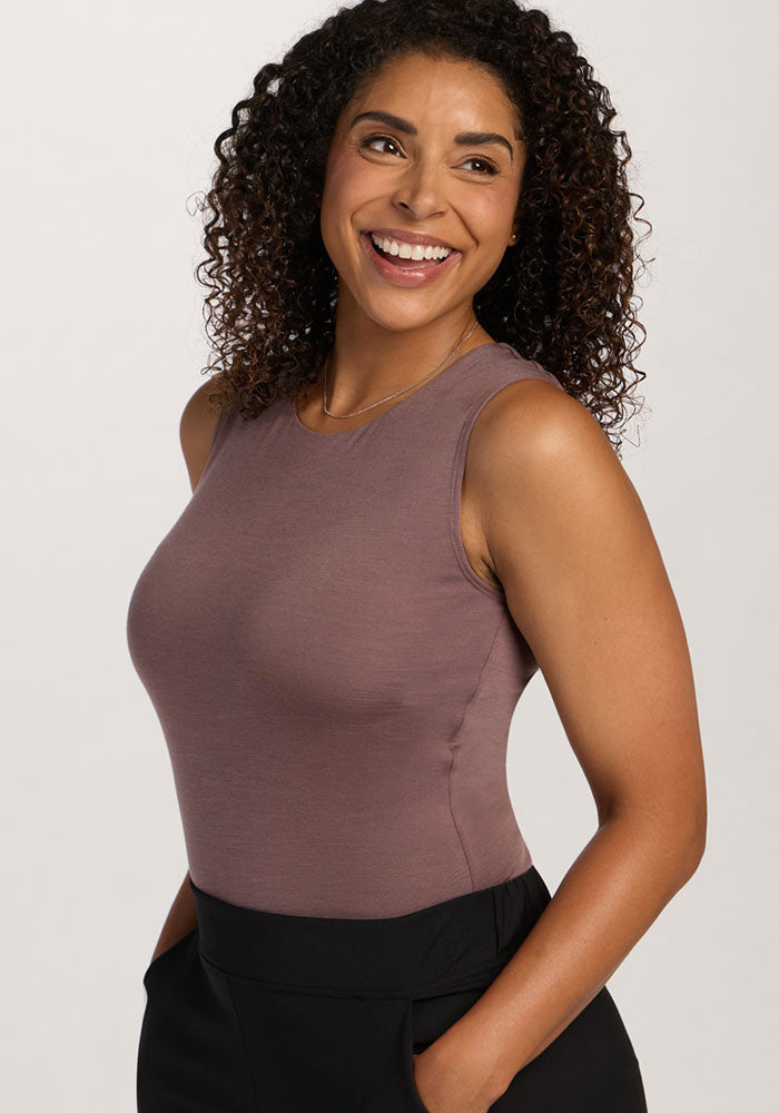 Maggie Bodysuit - Peppercorn