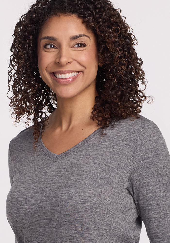 Millie Long Sleeve - Graphite Heather