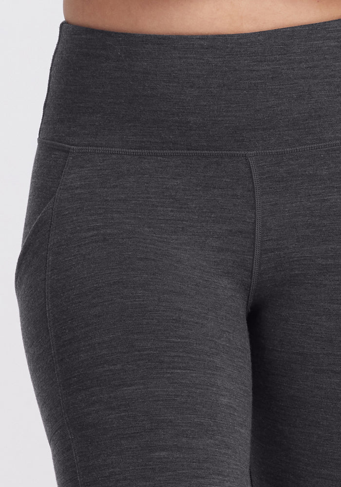 Piper Pocket Leggings - Cinder Melange