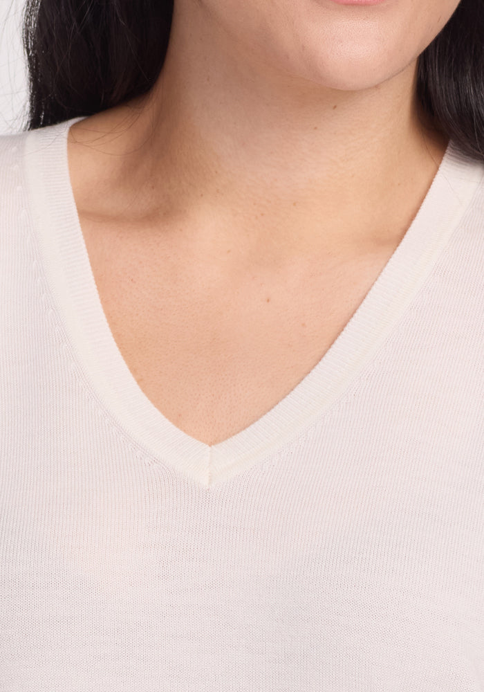 Francesca Sweater - Dewdrop Pearl
