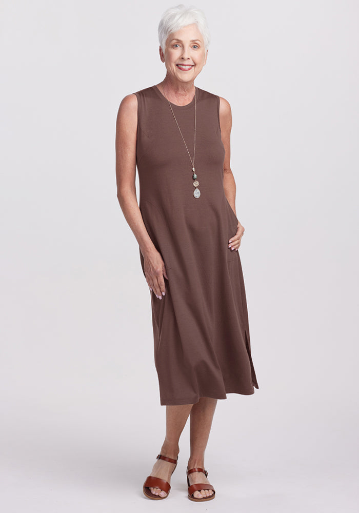 Cassie Dress - Peppercorn