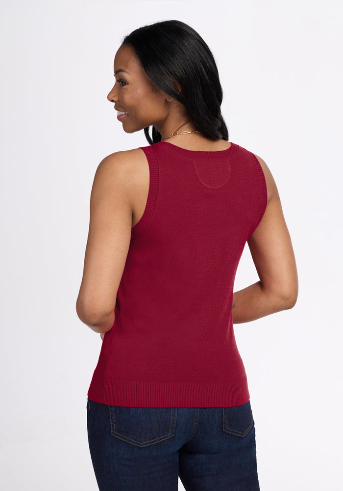 Chessy Tank Top - Beet Red