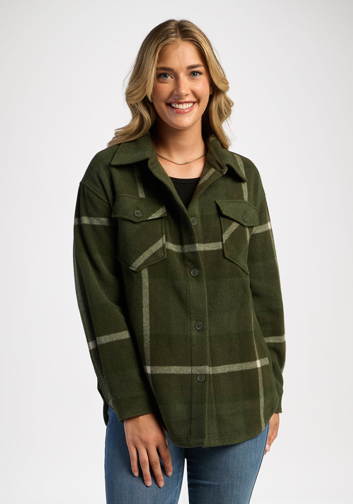 Sawyer Shacket - Driftwood Fern Plaid
