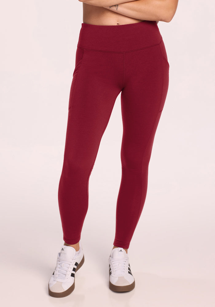 Piper Pocket Leggings - Pinot Noir