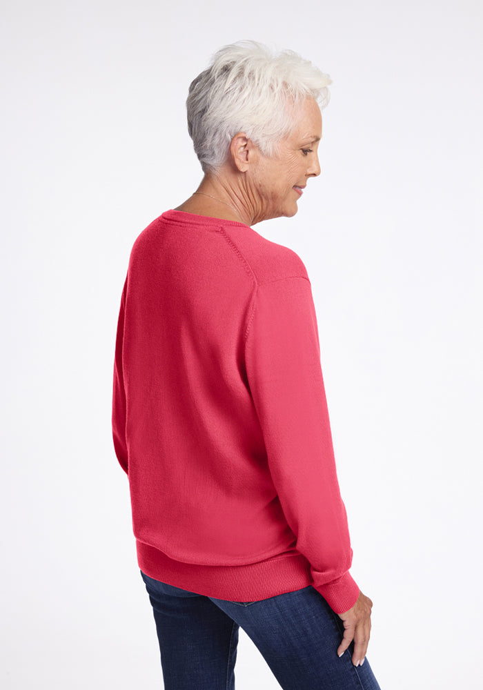 Francesca Sweater - Vivid Rose