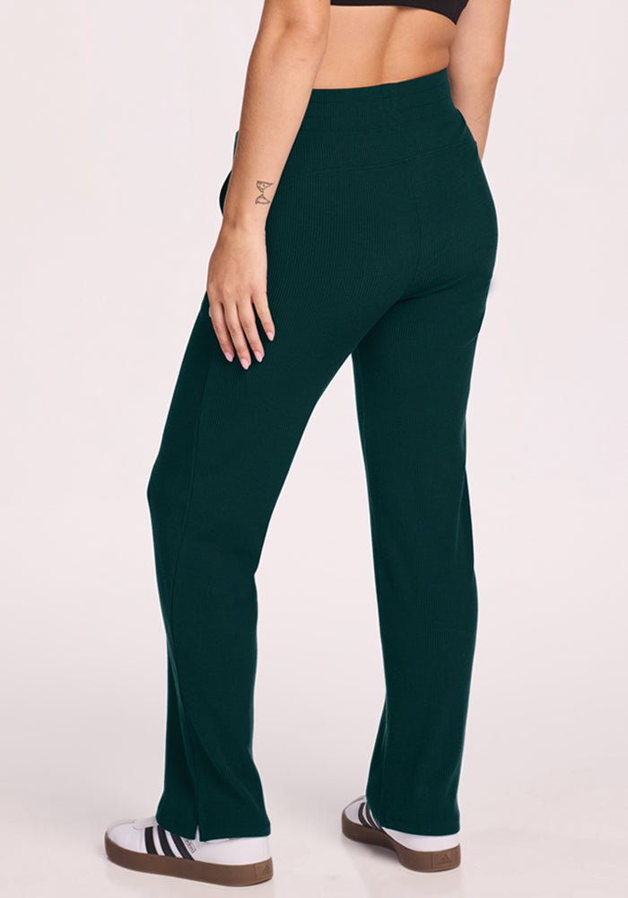 Luca Ribbed Pants - Deep Pine