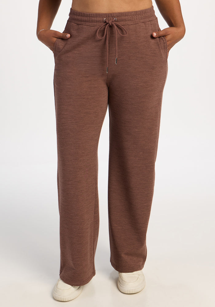Eloise Petite Pants - Sable Heather