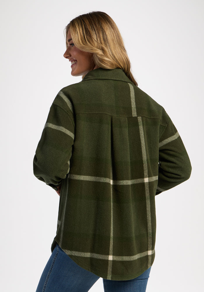 Sawyer Shacket - Driftwood Fern Plaid
