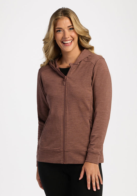 Darby Zip Up Hoodie - Sable Heather