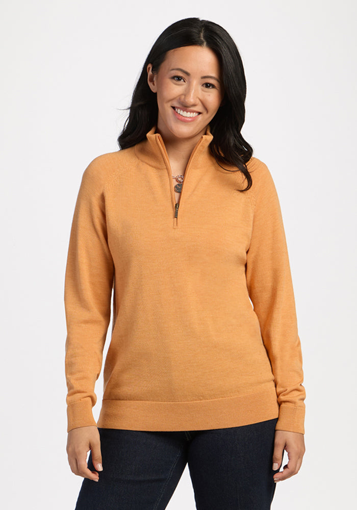 Collins 1/4 Zip Sweater - Butterscotch