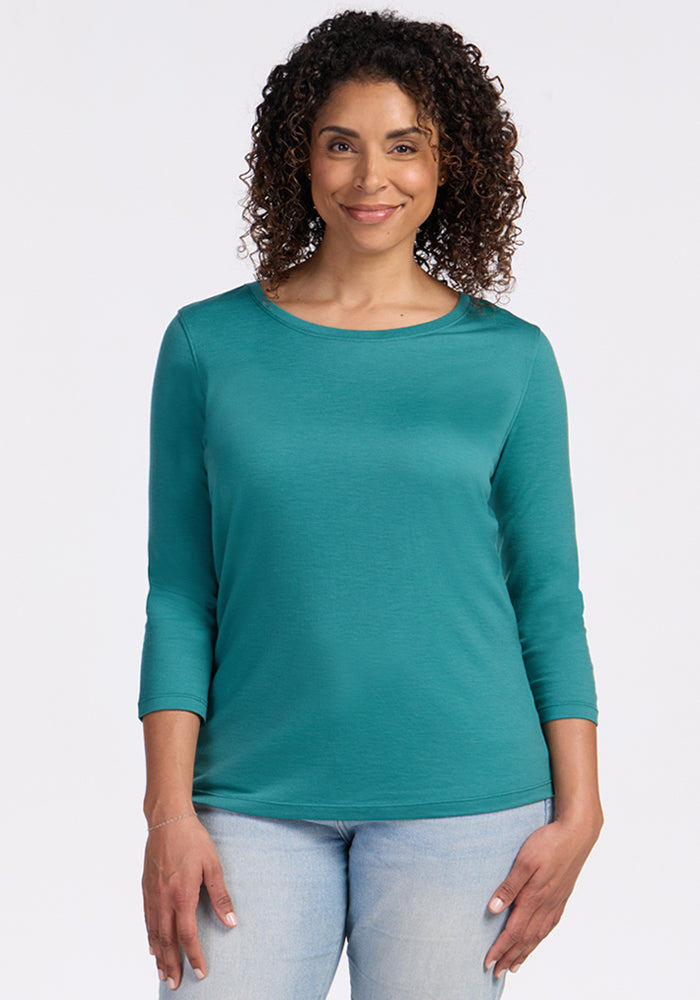 Jenny 3/4 Sleeve Crew Neck