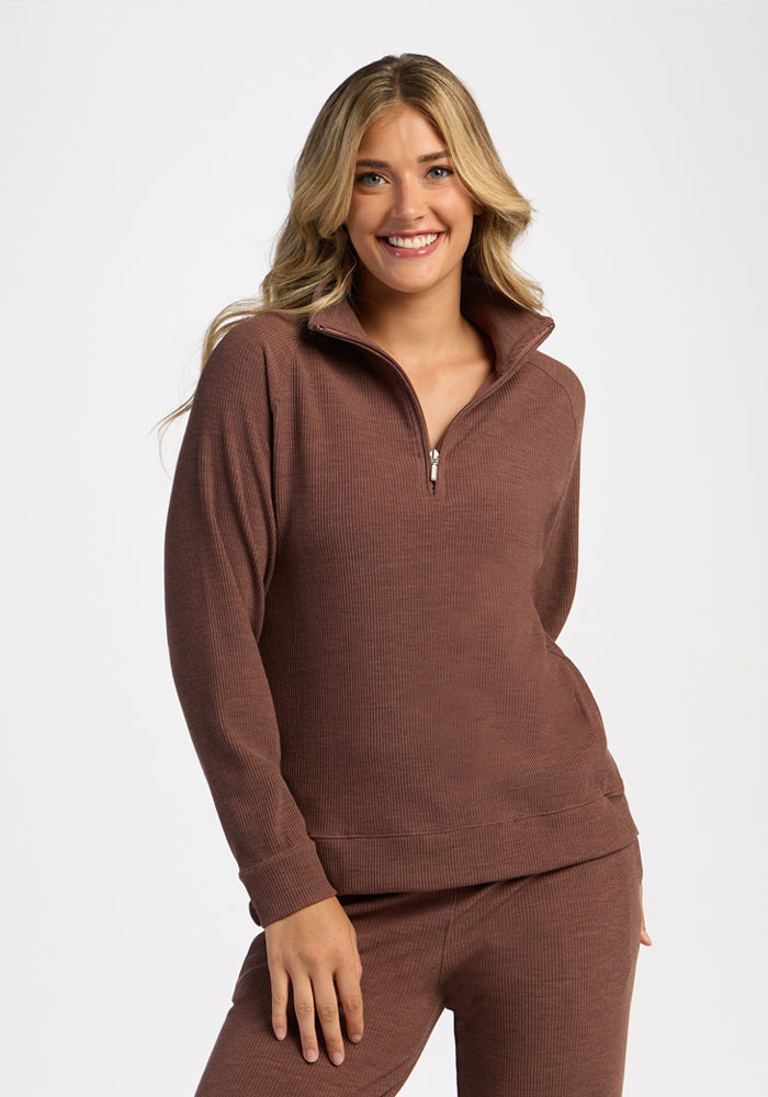 Quinn Ribbed 1/4 Zip