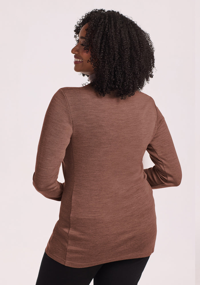 Peyton Turtleneck - Sable Heather