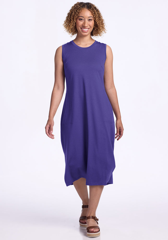 Cassie Dress - Berry Indigo
