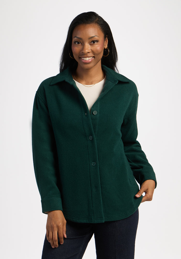 Jovie Shacket - Deep Pine