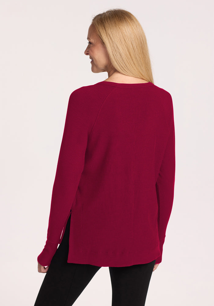 Ainsley Sweater - Beet Red