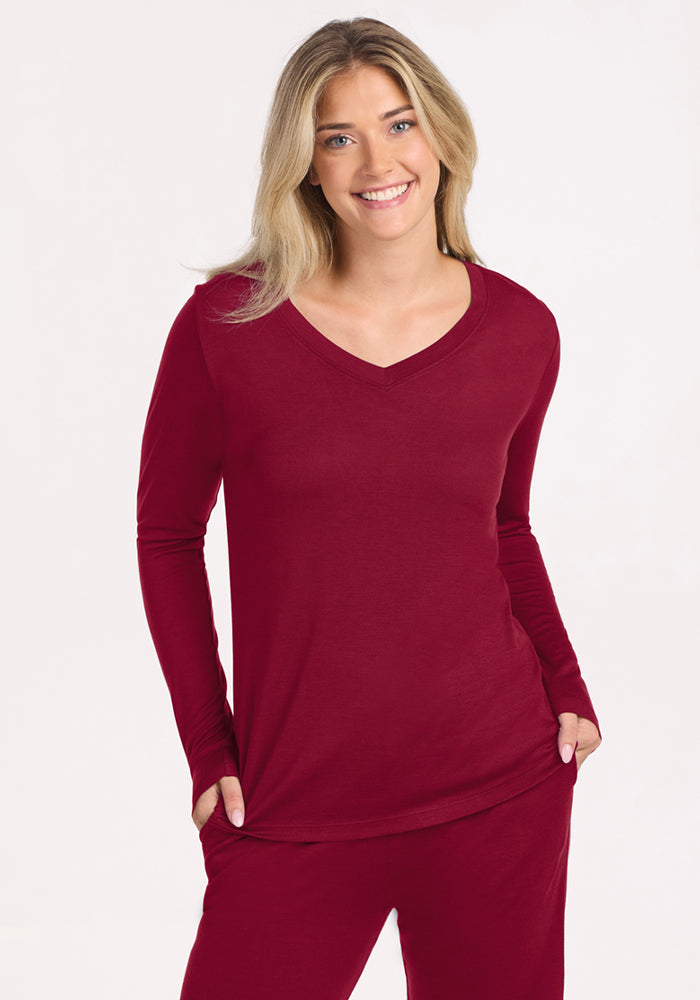 Lily V Neck Lounge Top