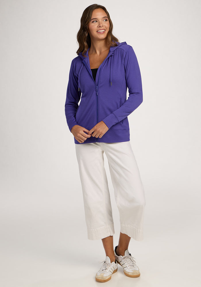 Ryann Hoodie - Berry Indigo