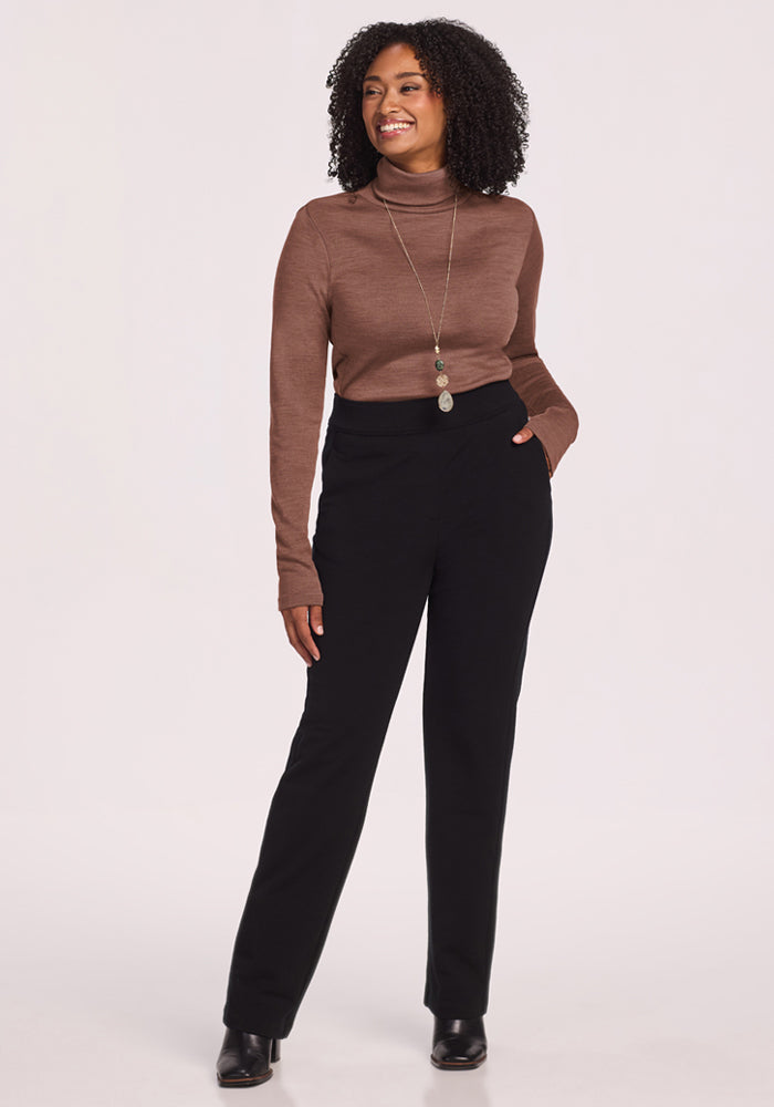 Peyton Turtleneck - Sable Heather
