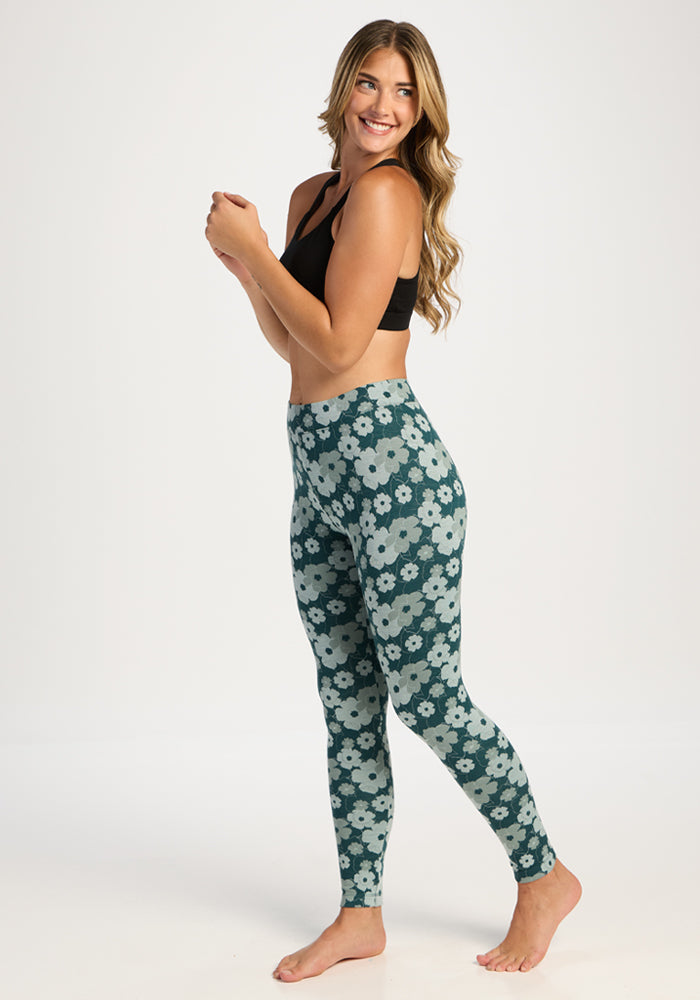 Taylor Baselayer Leggings - Coastal Wildflower