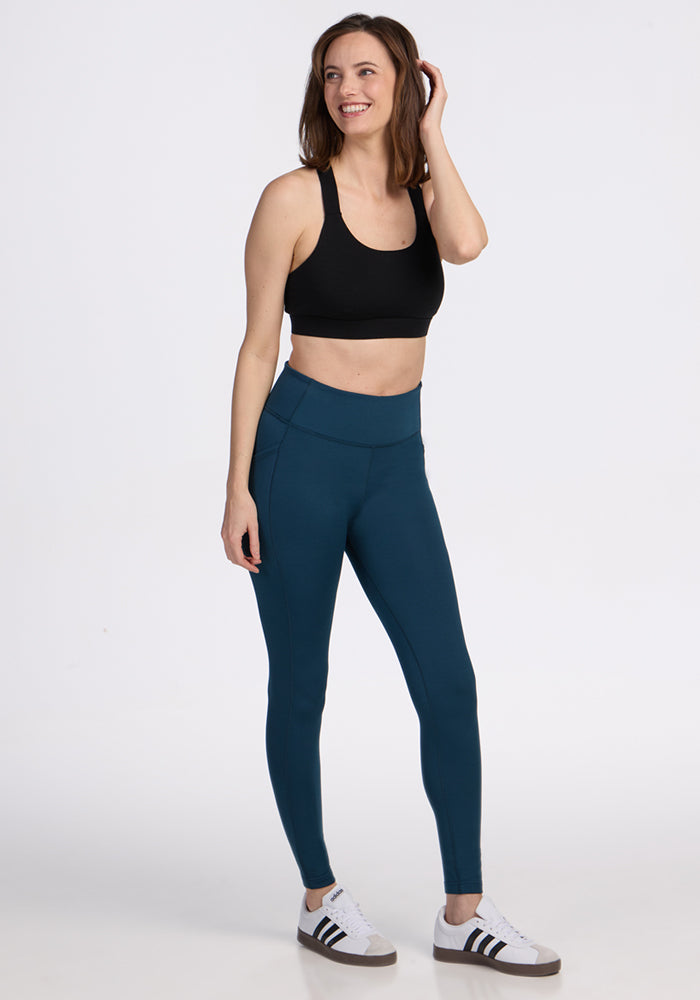 Merino Flex® McKenna Pocket Leggings - Majolica Blue