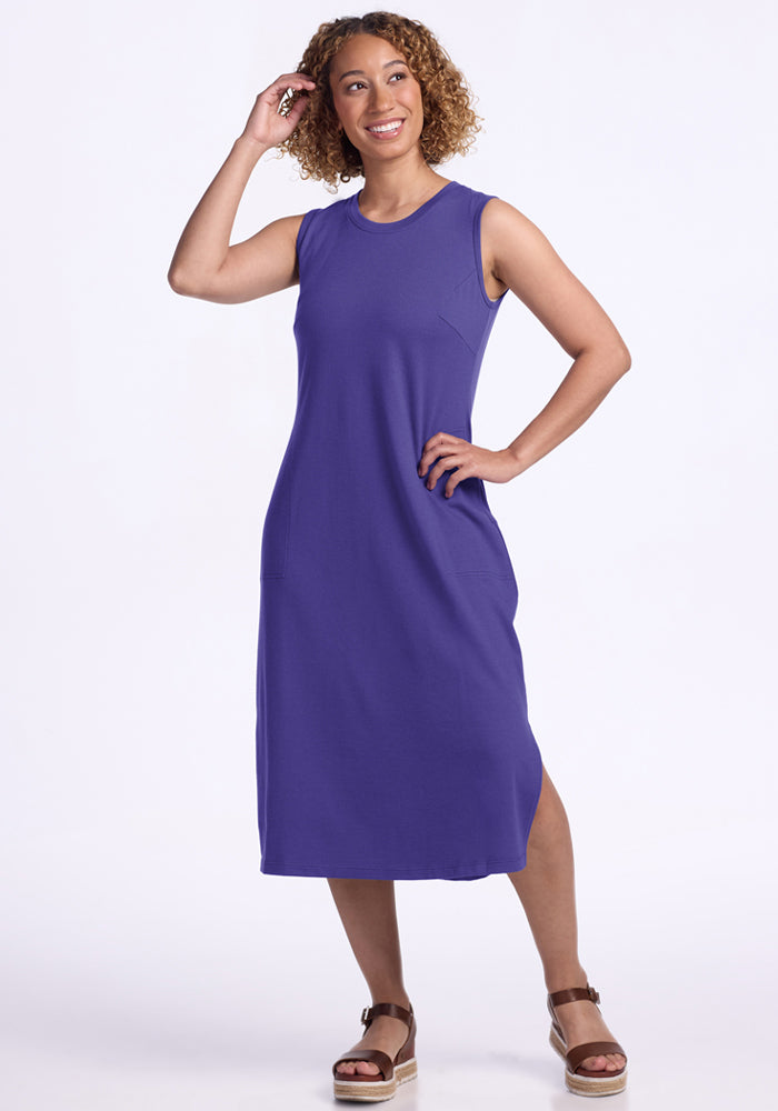 Cassie Dress - Berry Indigo